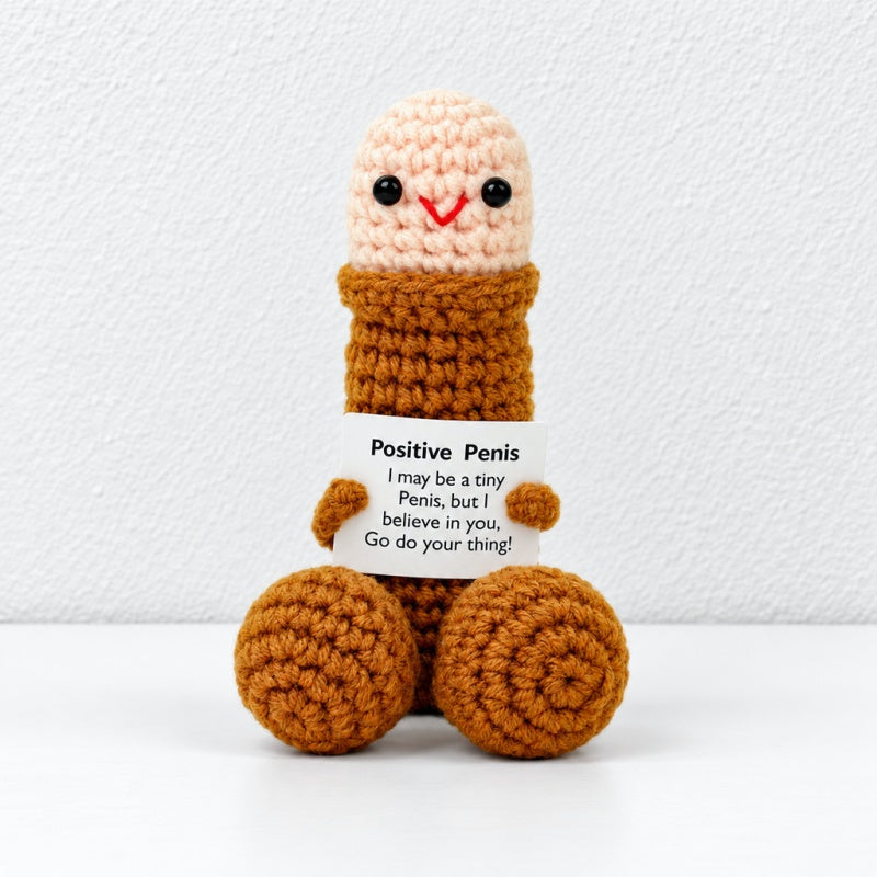 CouldNook Crocheted Character Doll - Textured Shapes And Little Message Cards