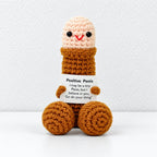CouldNook Crocheted Character Doll - Textured Shapes And Little Message Cards
