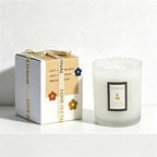 CouldNook Scented Candles - French Embossed Glass Scalloped Candle