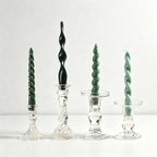 Spiral Taper Candle Set - Set Of 4 Assorted Twisted Candles in Gift Box