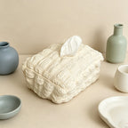 Puff Waffle Fabric Tissue Box - Car Hanging Napkin Holder