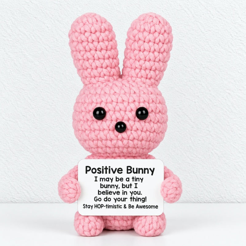 CouldNook Crocheted Character Doll - Textured Shapes And Little Message Cards