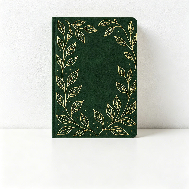 CouldNook Premium A5 Dotted Notebook - Aesthetic Faux Leather Journal (160gsm)