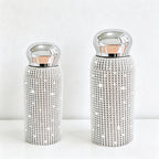 CouldNook Rhinestone Tumblers-6oz Stainless Steel Vacuum Insulated U-Shaped Eggshell Coffee Cup with Straw