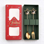 CouldNook Christmas Cutlery Set - Character Tops and Decorative Charm Designs