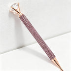 CouldNook Pen-Luxury Large Diamond Top Rhinestone Paved Twist Metal Ballpoint Pen Bling Gift Pen for Office School Wedding(5PCS)