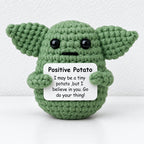 CouldNook Crocheted Character Doll - Textured Shapes And Little Message Cards