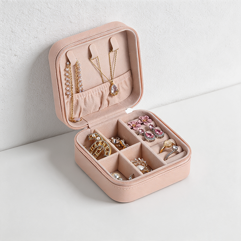 CouldNook Marble Pattern Square Jewelry Case - Easy Home Organizer