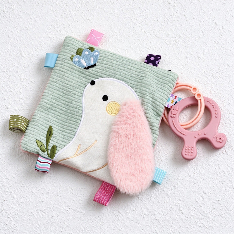 Bird Sensory Comfort Cloth with Ribbon Tabs