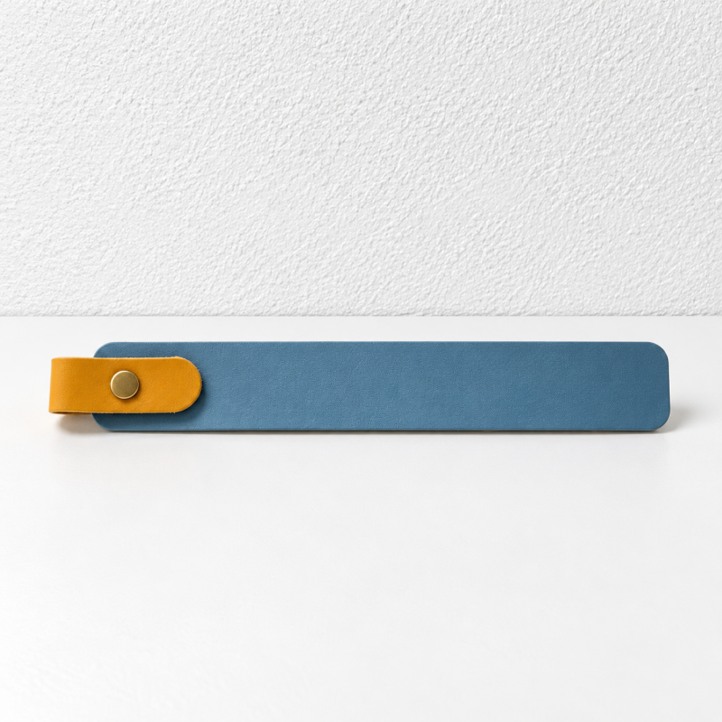CouldNook Slim Leather-Look Bookmark - Snap Tab Color Options