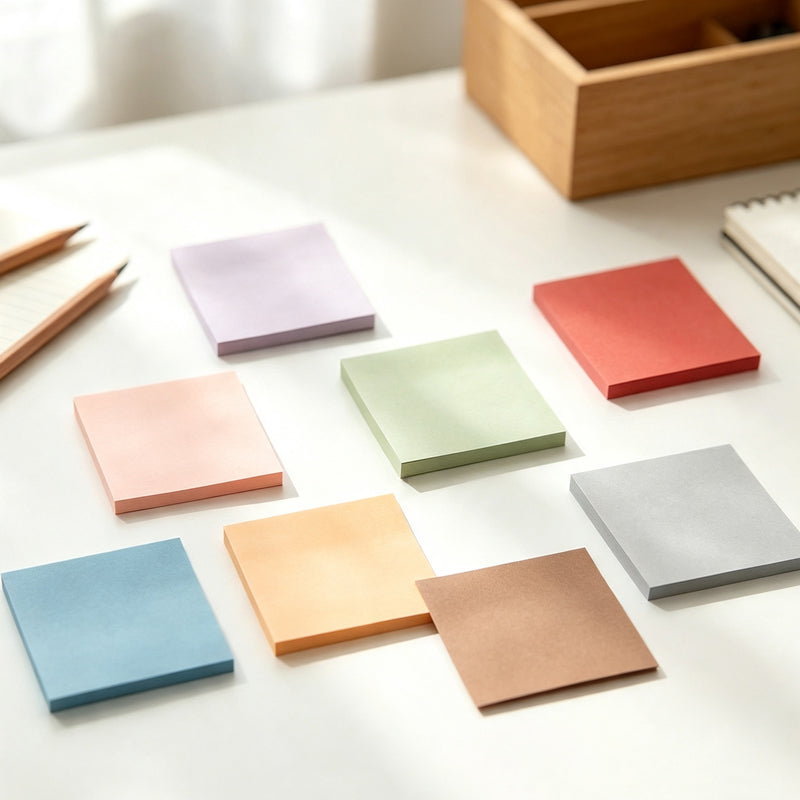 CouldNook Muted Sticky Note 8PCS Set - Eight Square Pads
