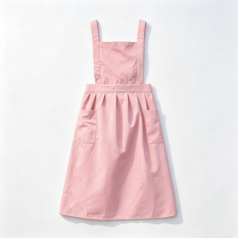 CouldNook Ivory Crossback Apron - Flowing Garden Kitchen Cover