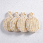 CouldNook Bath Scrubber Set - Textured Pads and Loofah Kit Choices