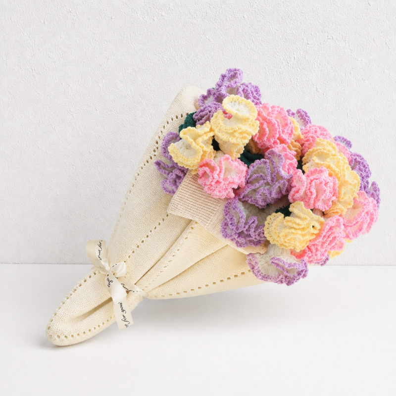 CouldNook Flower Bouquet Blanket - Layered Rolled Rose Display