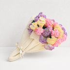 CouldNook Flower Bouquet Blanket - Layered Rolled Rose Display