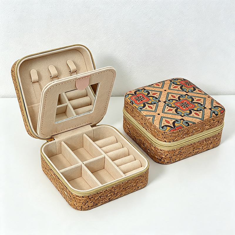 CouldNook Patterned Stackable Travel Jewelry Case - Thoughtful Travel Companion