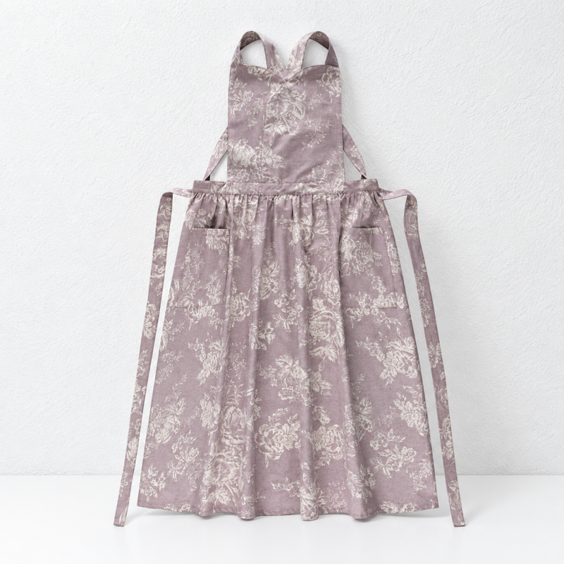 CouldNook Cross-Back Apron - Four Botanical Panel Designs Collection