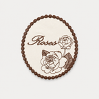 CouldNook Rose Embroidered Coaster- Soft Dining Accent