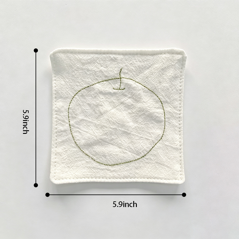 CouldNook Minimal Stitch Drink Coaster - Warm Table Accent