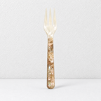 CouldNook Natural Shell Tasting Spoon - Soft Floral Pattern