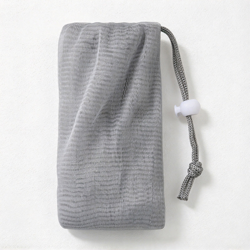 CouldNook Drawstring Foaming Net - Layered Mesh Pouch and Sliding Cord Lock