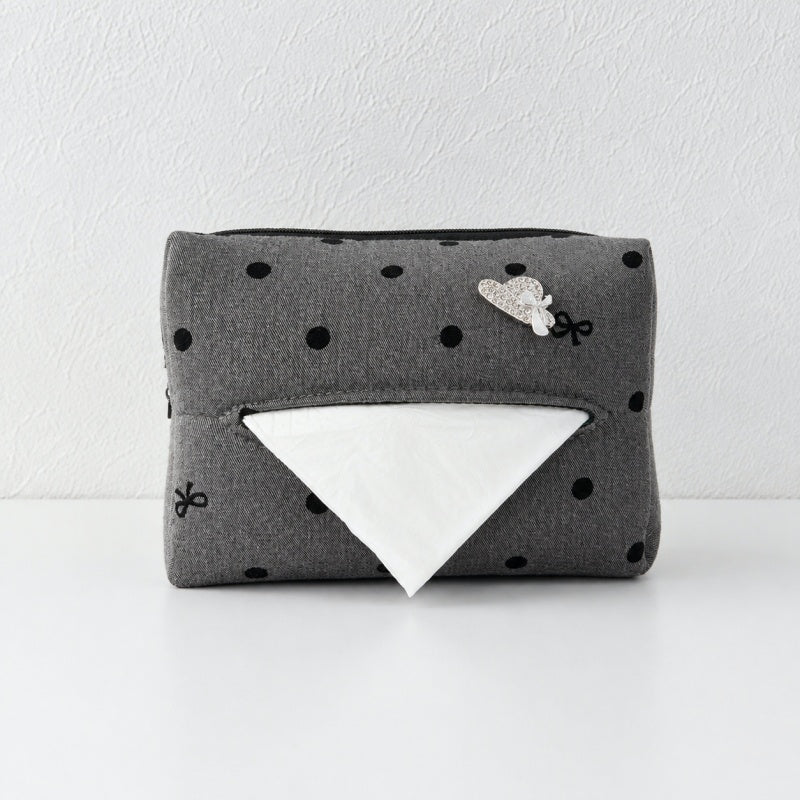 CouldNook Polka Dot Car Tissue Holder - Visor Mounting Straps