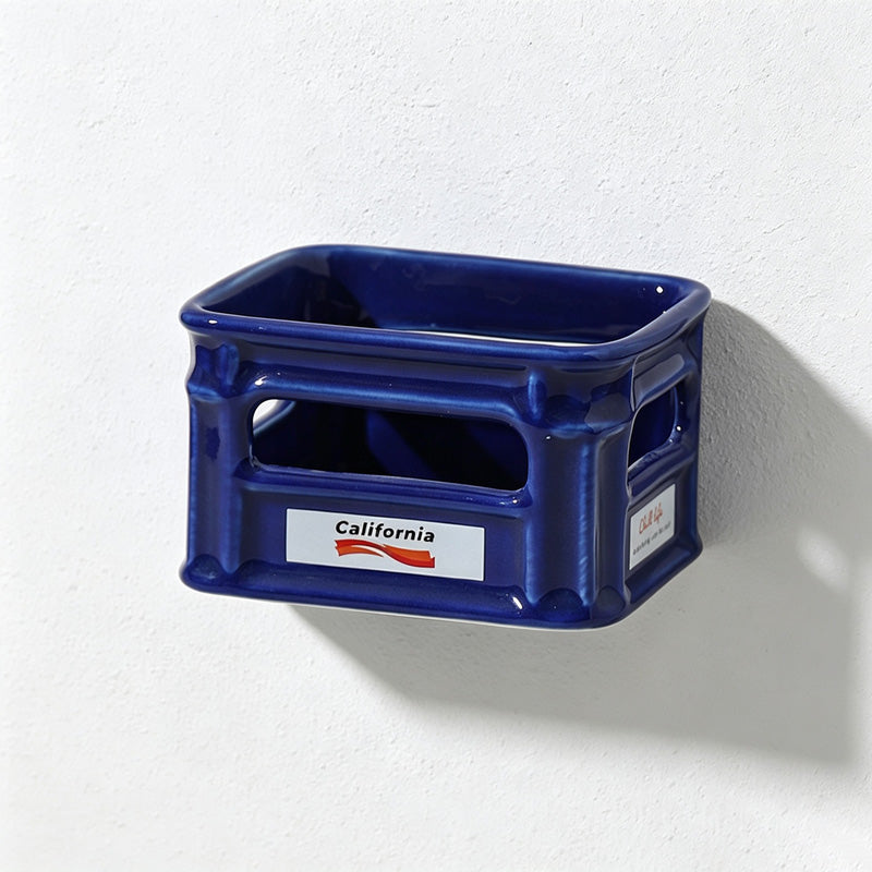 CouldNook Ceramic Snack Bowl - Mini Crate Shape and Open Side Cutouts