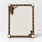 Woodland Photo Frame - Branch Border and Pinecone Accents
