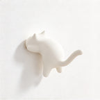 CouldNook Cat-Shaped Desk Hook - Raised Tail and Rounded Body