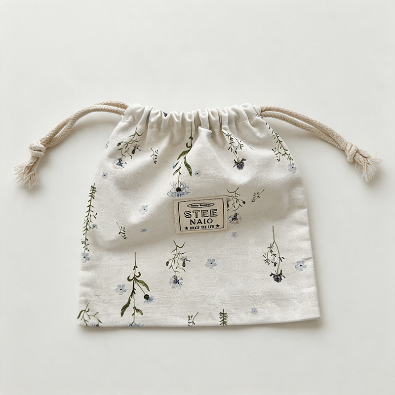 CouldNook Lace Edge Drawstring Organizer Bag - Gentle Storage Detail