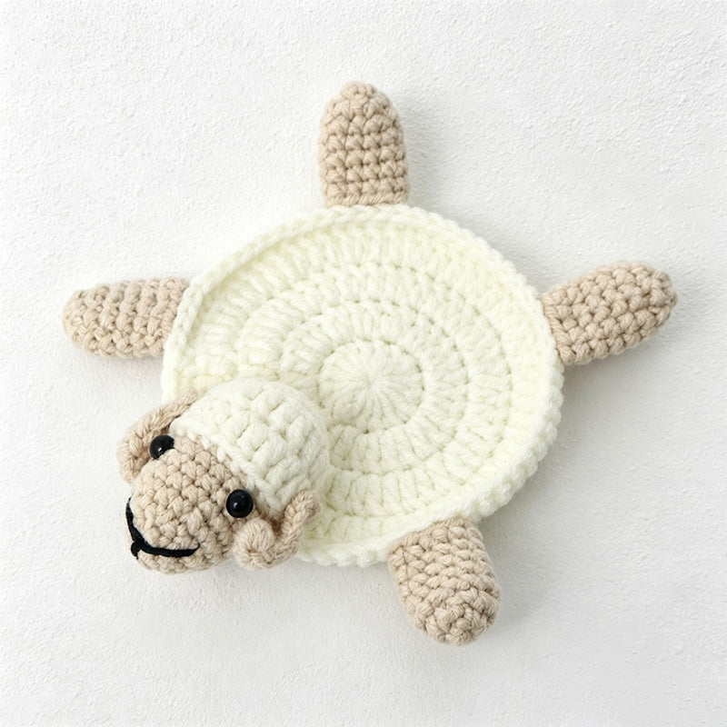 CouldNook Yarn Character Coaster - Seven Animal and Flower Shapes
