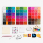 CouldNook Fusion Bead Material Kit - Color Trays and Tool Options
