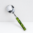 CouldNook Colored Bamboo Look Handle Flatware - Polished Dining Collection