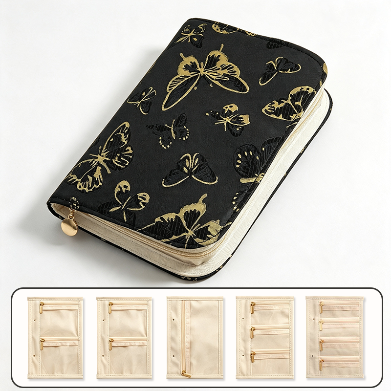 CouldNook Floral Travel Folio Jewelry Case - Quiet Travel Essential