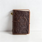 CouldNook Mini Vintage Embossed Carved - Leather Traveler’s Notebook