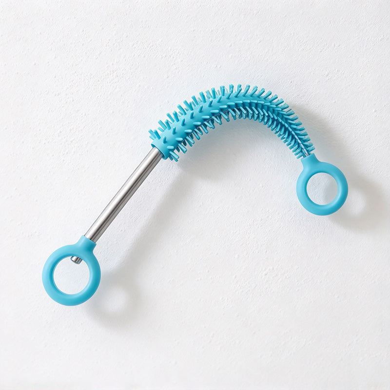 CouldNook Silicone Straw Cleaning Brush - Slender Head And Loop Handle