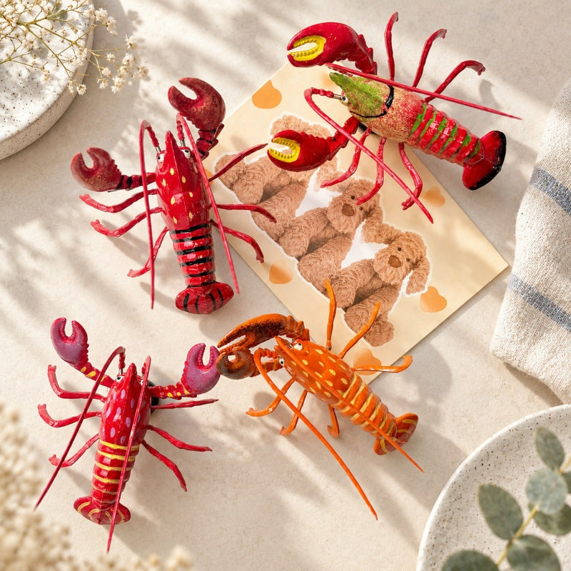 CouldNook Movable Lobster Magnet - Articulated Painted Body Accent