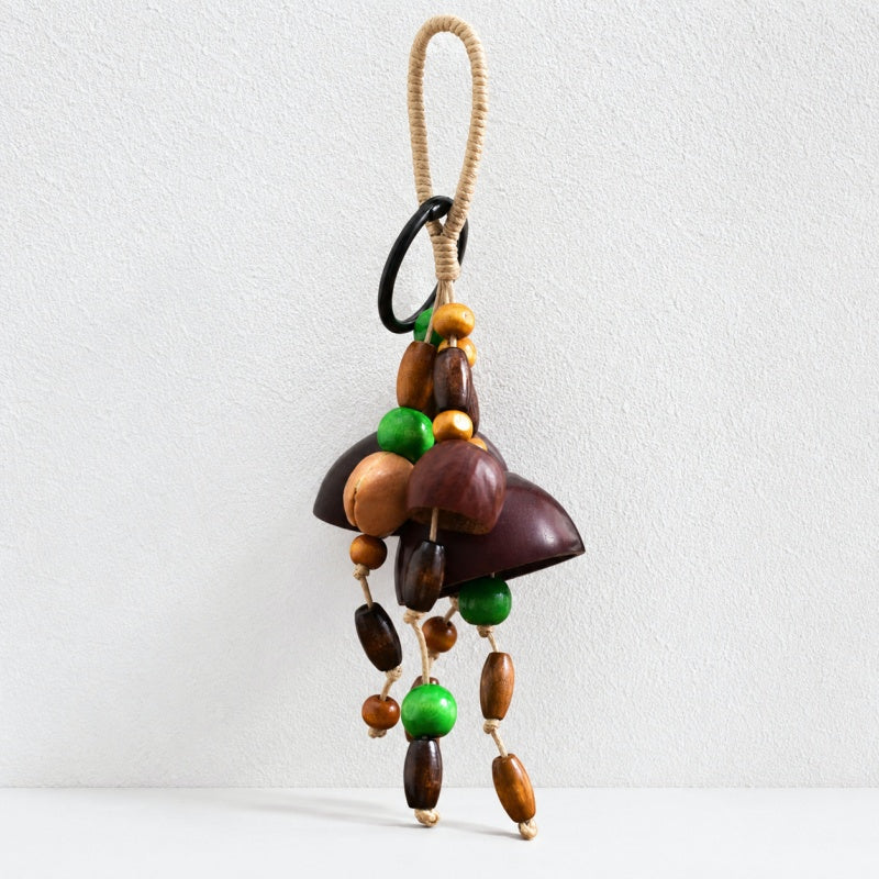 CouldNook Natural Seed Shell Chime - Beads and Braided Loop