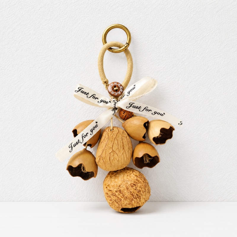 CouldNook Botanical Seed Bag Charm - Forest Nut Keychain