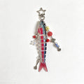 CouldNook Segmented Fish Keychain - Beaded Side Charms