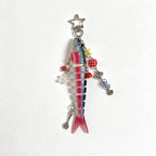 CouldNook Segmented Fish Keychain - Beaded Side Charms