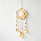 CouldNook Gemstone Crescent Suncatcher - Crystal Drop Window Hanging