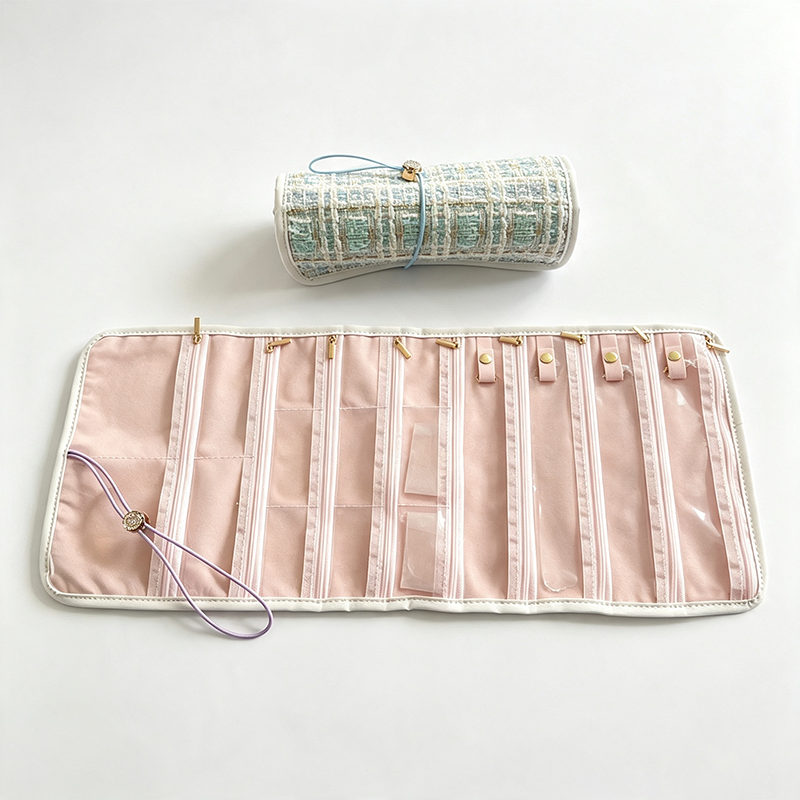 CouldNook Roll Up Jewelry Organizer Bag - Gentle Storage Detail