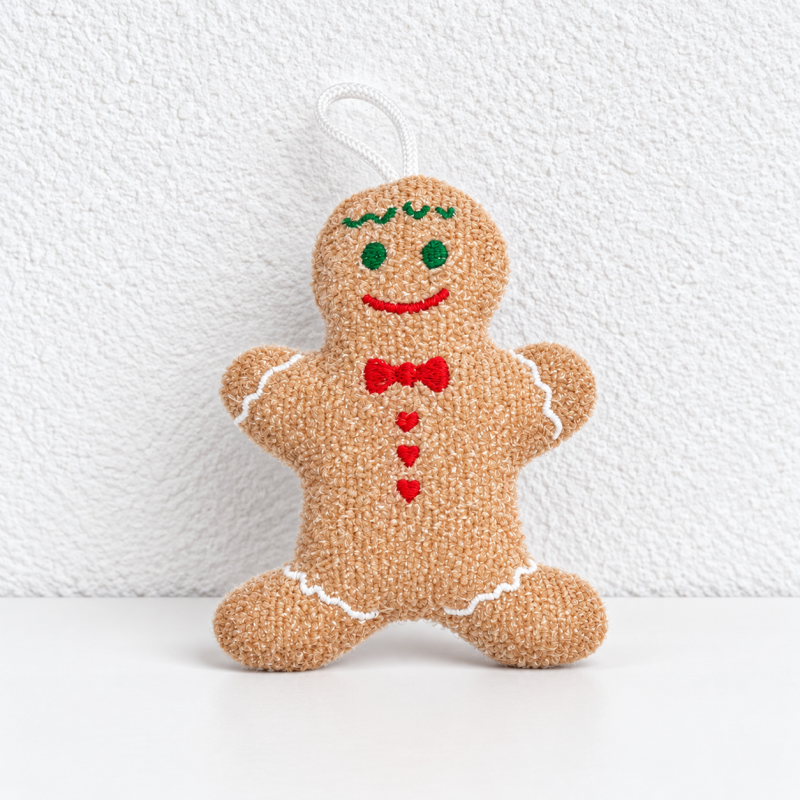 Embroidered Christmas Dishwashing Sponges with Hanging Loops
