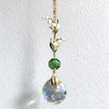 CouldNook Lily Of The Valley Suncatcher - Bell Flowers And Faceted Drop