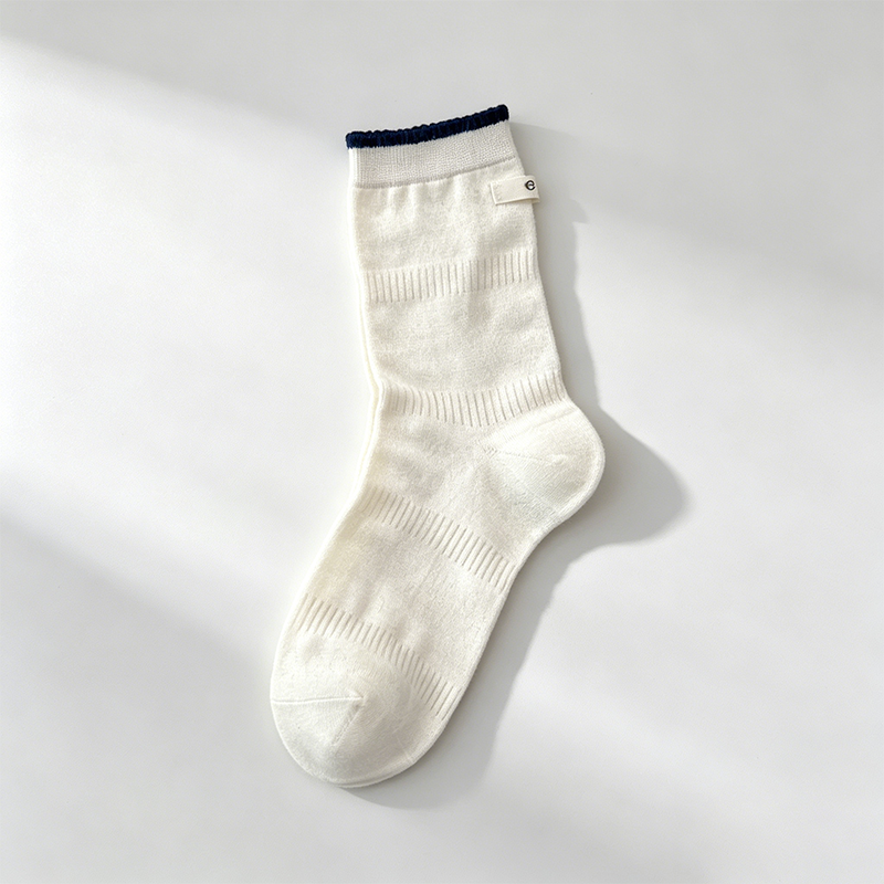 CouldNook Bow Embroidered Crew Socks - Gentle Outfit Accent