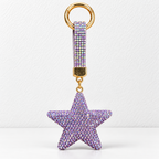 CouldNook Star Keychain - Raised Rhinestone Shape and Matching Decorative Strap