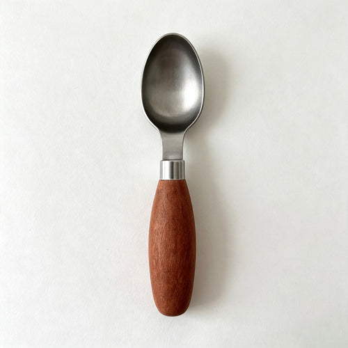 CloudNook Faux Wood Handle Ice Cream Spoon‑Kitchen Wear Accent