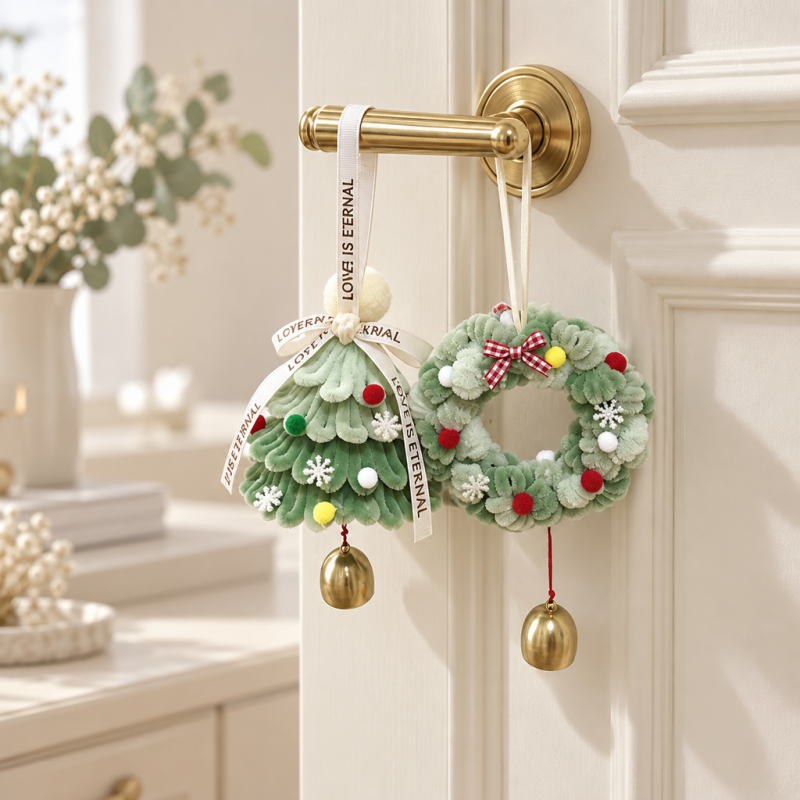 CouldNook Christmas Bell Ornament Kit - Tree And Wreath Design Choices
