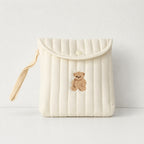 CouldNook Cute Embroidered Sanitary Pouch‑Portable Mini Storage Bag for Sanitary Napkins